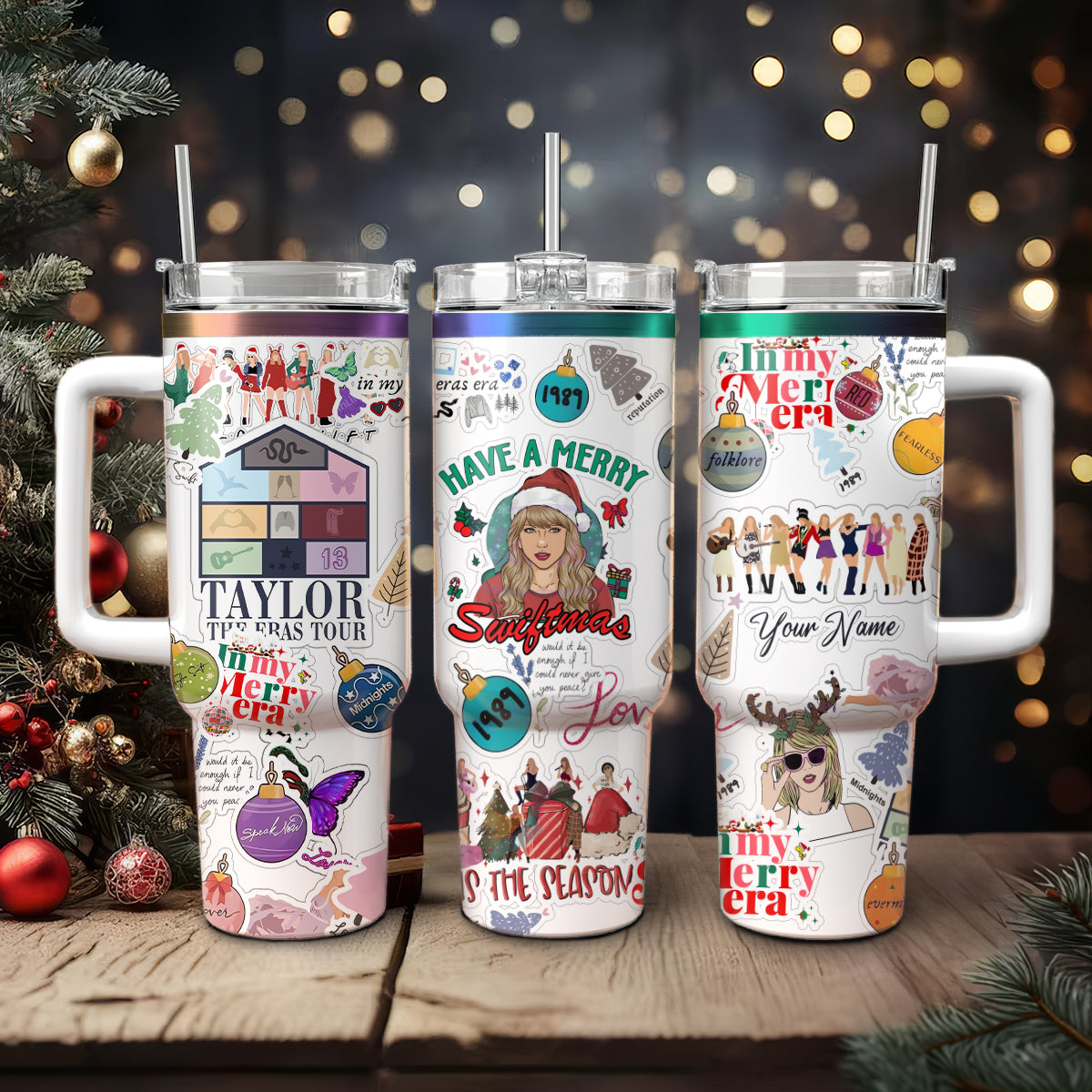 Taylor Swift Music Christmas Custom Stanley Cup 40 oz 30 oz Tumbler With HandleTVC2301420