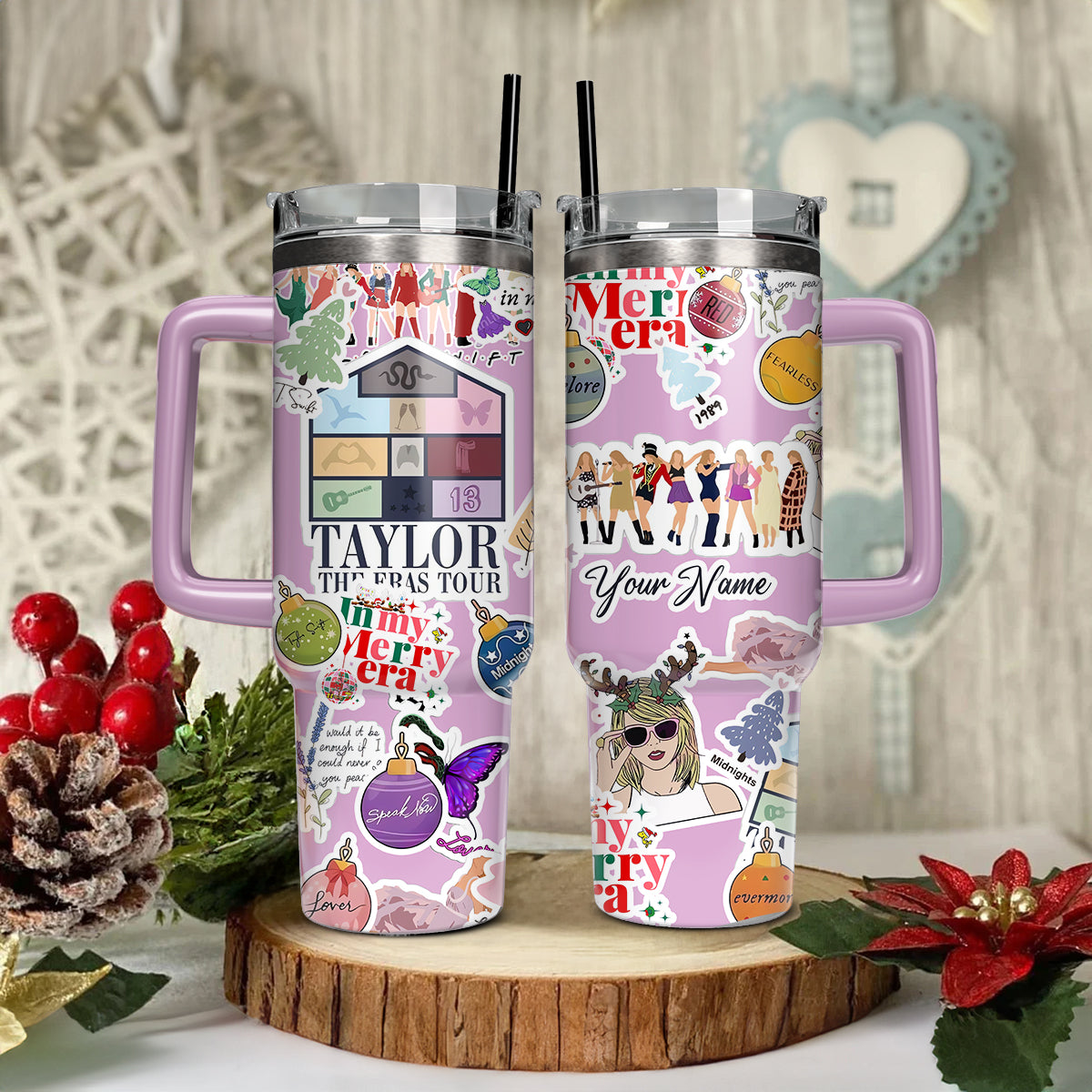 Taylor Swift Music Christmas Custom Stanley Cup 40 oz 30 oz Tumbler With HandleTVC2301420