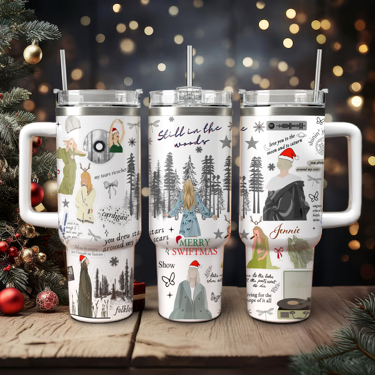 Taylor Swift Music Christmas Custom Stanley Cup 40 oz 30 oz Tumbler With HandleTVC2301420