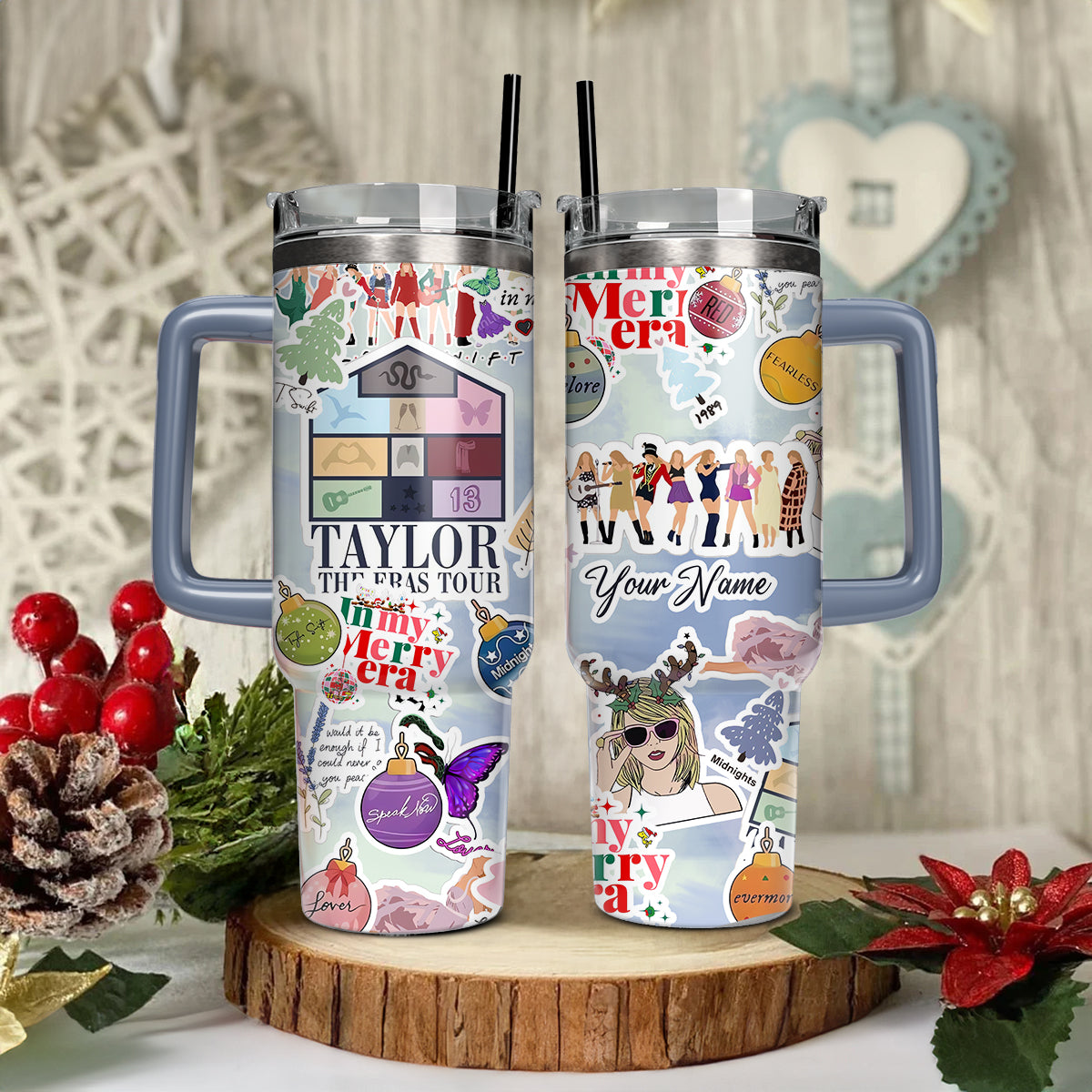 Taylor Swift Music Christmas Custom Stanley Cup 40 oz 30 oz Tumbler With HandleTVC2301420