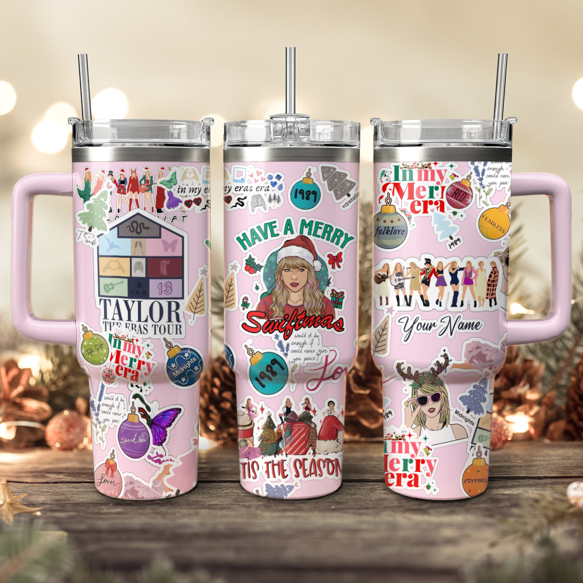 Taylor Swift Music Christmas Custom Stanley Cup 40 oz 30 oz Tumbler With HandleTVC2301420