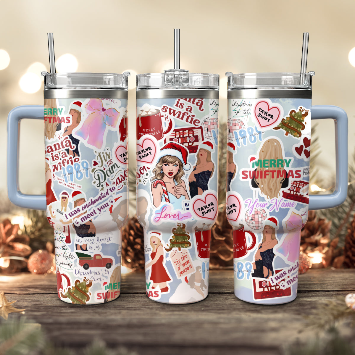 Taylor Swift Music Christmas Custom Stanley Cup 40 oz 30 oz Tumbler With HandleTVC2301422