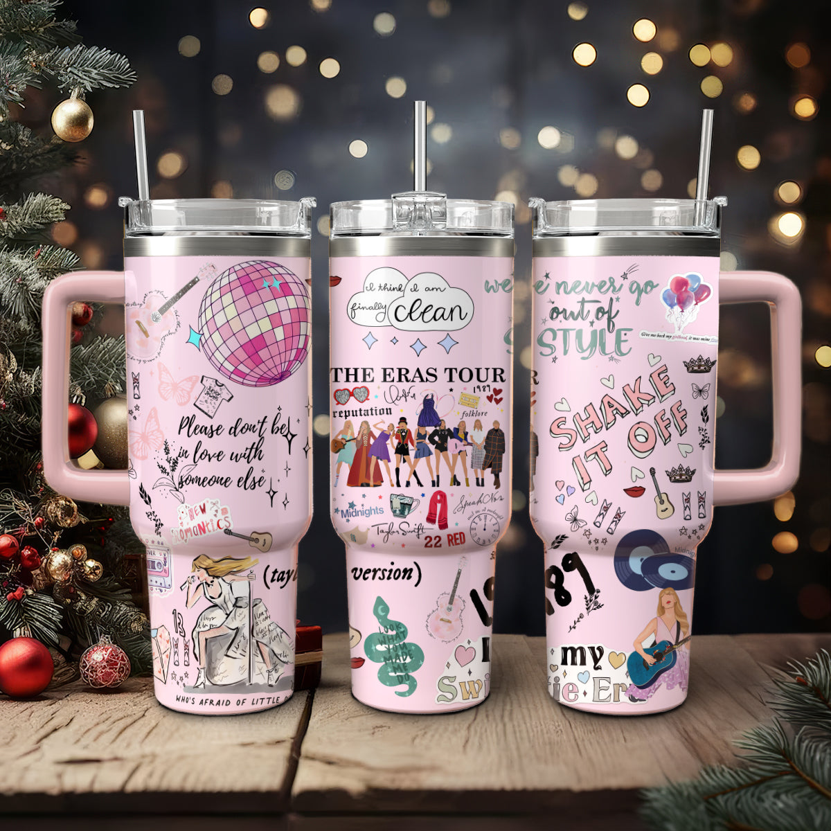 Taylor Swift Music Christmas Custom Stanley Cup 40 oz 30 oz Tumbler With HandleTVC2301424