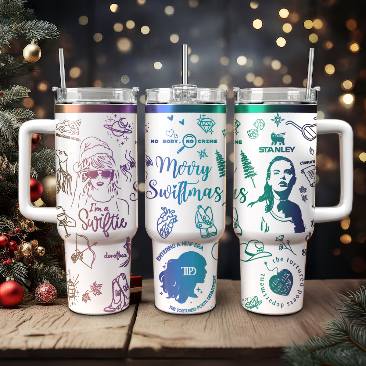 Taylor Swift Music Christmas Custom Stanley Cup 40 oz 30 oz Tumbler With HandleTVC2301424