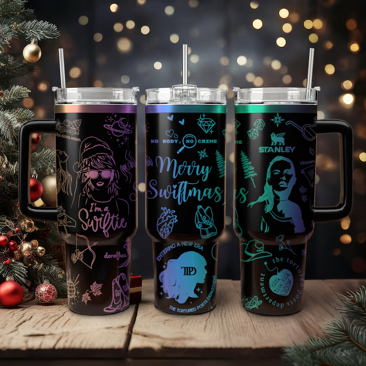 Taylor Swift Music Christmas Custom Stanley Cup 40 oz 30 oz Tumbler With HandleTVC2301424