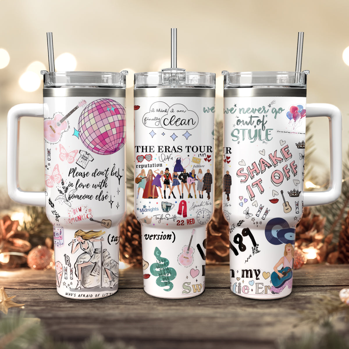 Taylor Swift Music Christmas Custom Stanley Cup 40 oz 30 oz Tumbler With HandleTVC2301424