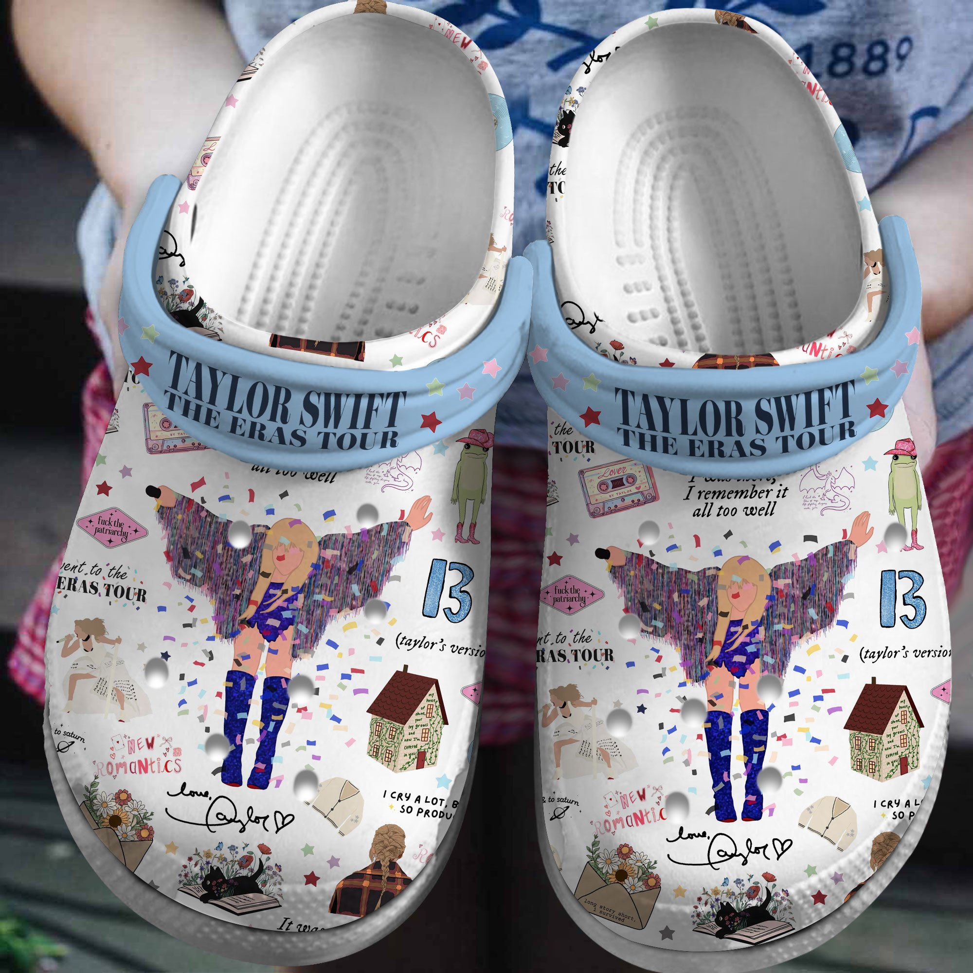 Taylor Swift Music Crocs Crocband Clogs Shoes Comfortable For Men Women and Kids