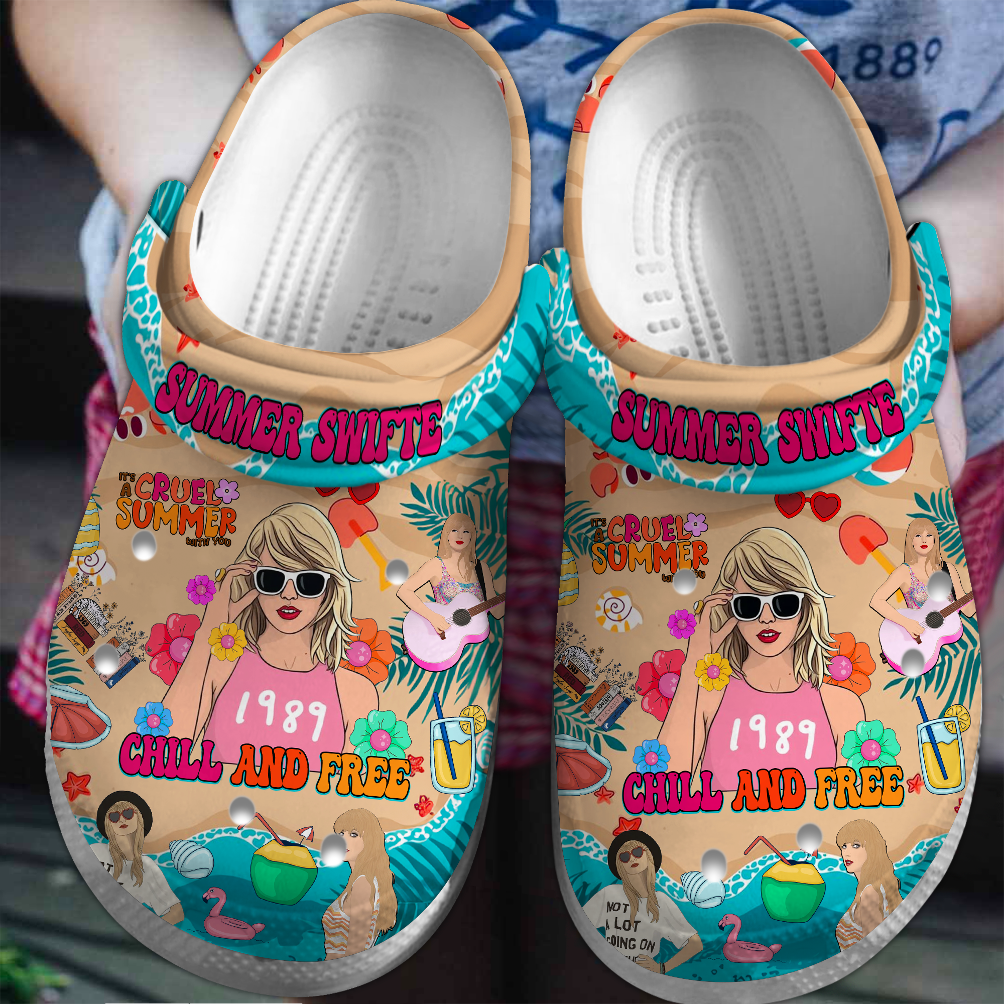 Taylor Swift Music Crocs Crocband Clogs Shoes Comfortable For Men Women and Kids