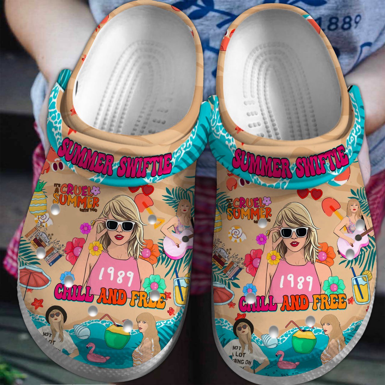Taylor Swift Music Crocs Crocband Clogs Shoes Comfortable For Men Women and Kids