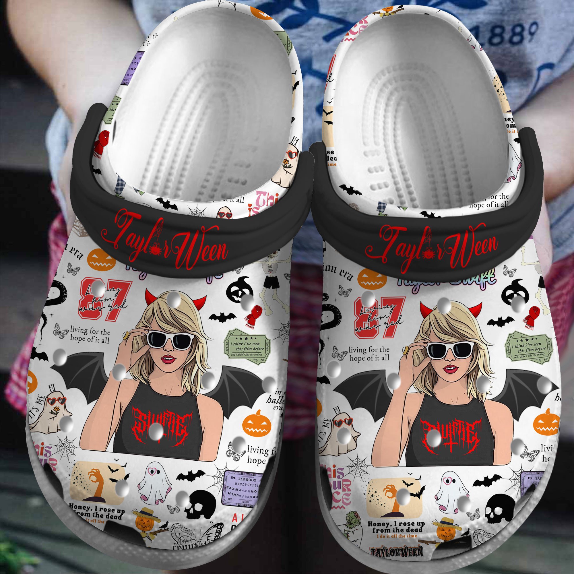 Taylor Swift Music Crocs Crocband Clogs Shoes Comfortable For Men Women and Kids