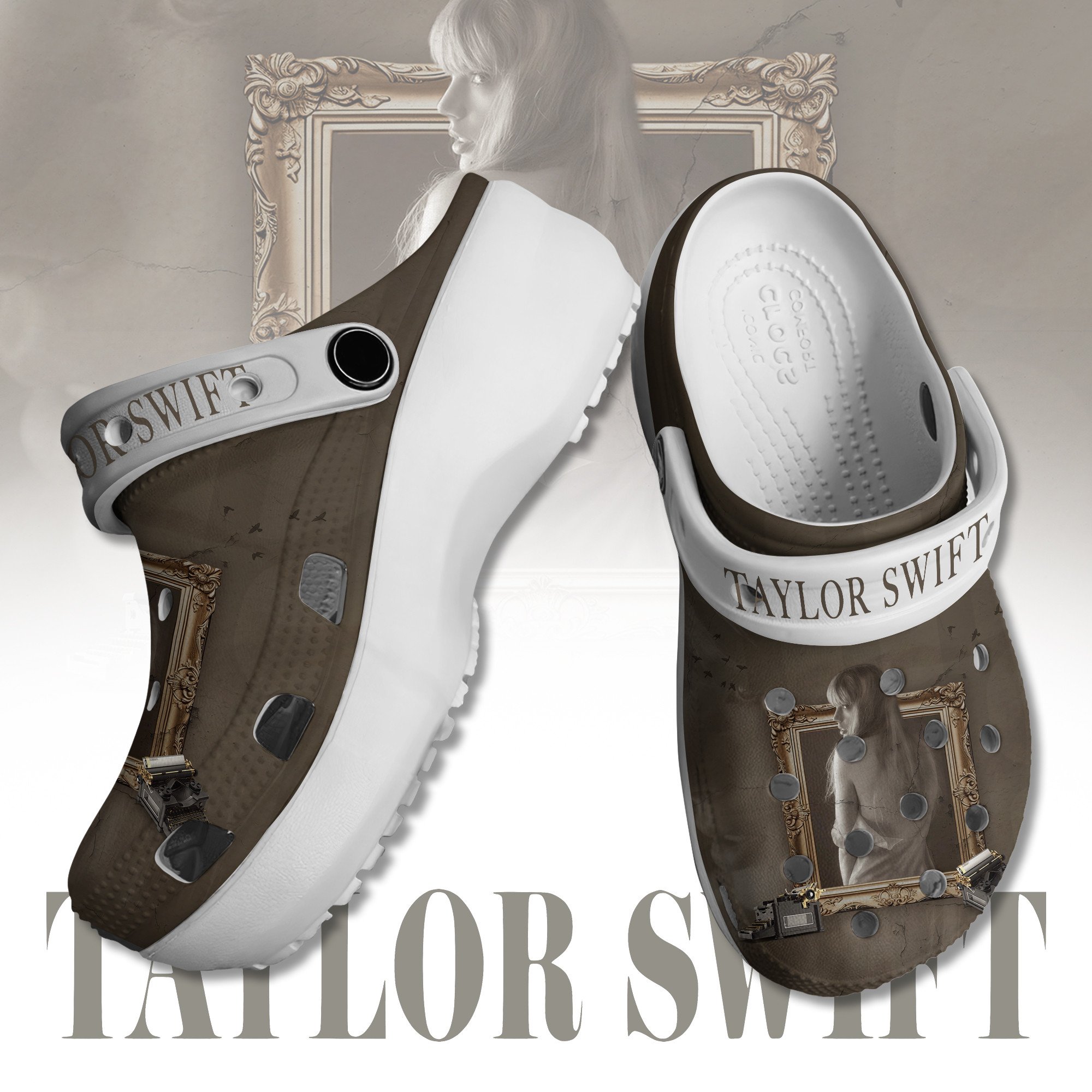 Taylor Swift Music Crocs Crocband Clogs Shoes Comfortable For Men Women and Kids