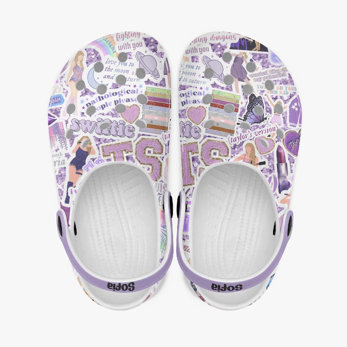 Taylor Swift Music Crocs Crocband Clogs Shoes Comfortable For Men Women and Kids