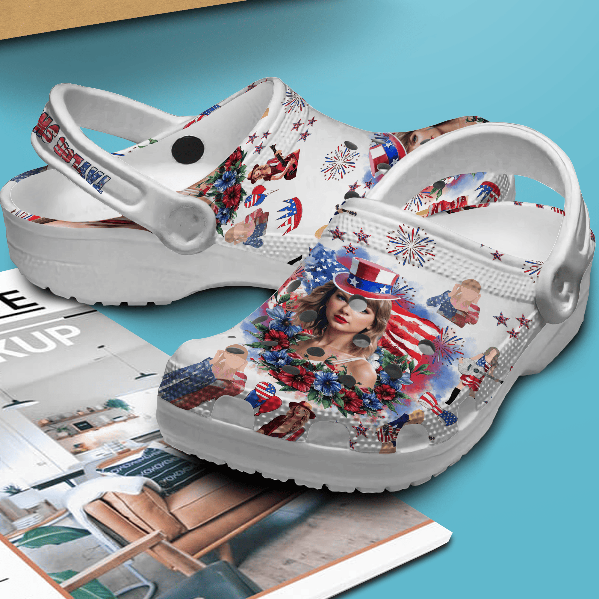 Taylor Swift Music Crocs Crocband Clogs Shoes Comfortable For Men Women and Kids - Image 2