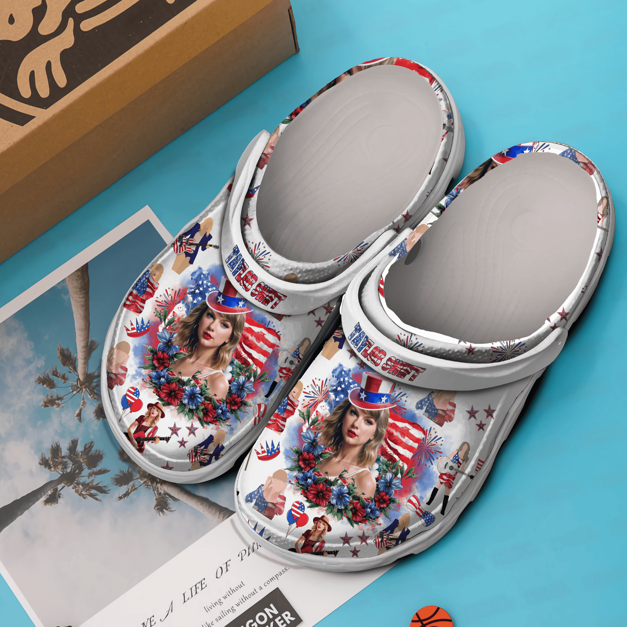 Taylor Swift Music Crocs Crocband Clogs Shoes Comfortable For Men Women and Kids - Image 3