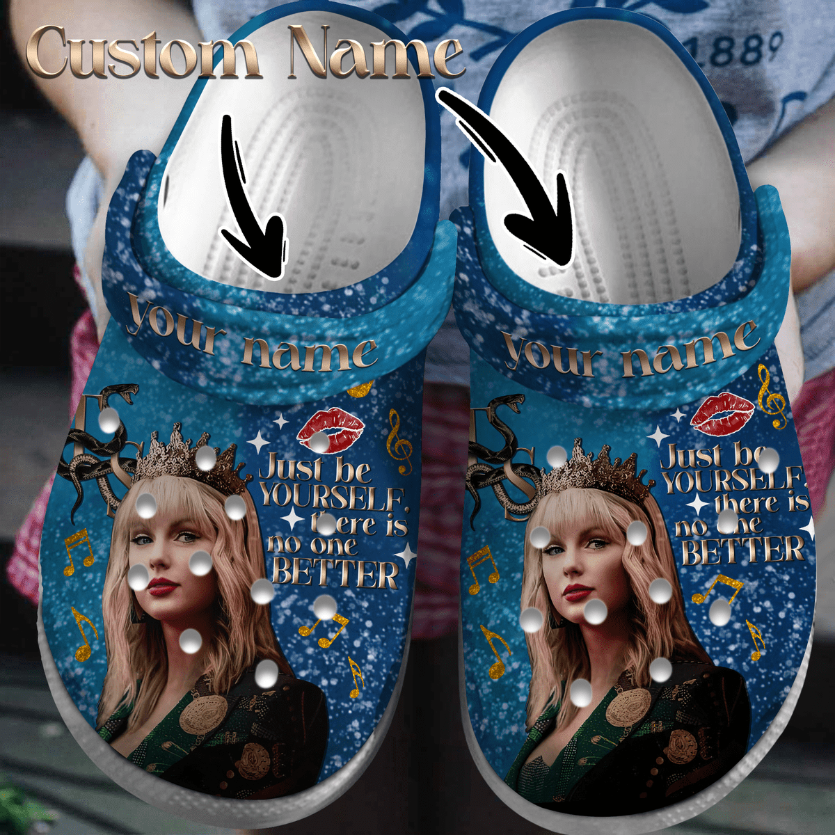 Taylor Swift Music Crocs Crocband Clogs Shoes Comfortable For Men Women and Kids