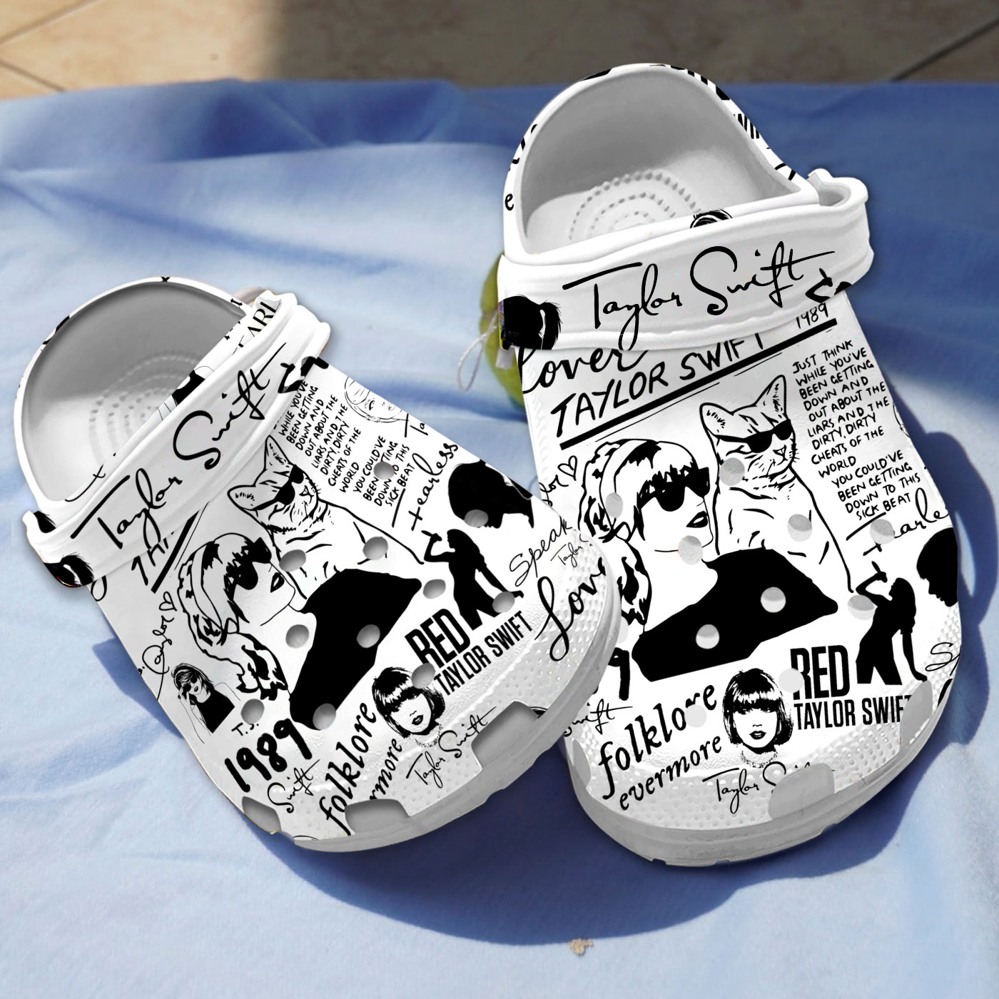 Taylor Swift Music Crocs Crocband Clogs Shoes Comfortable For Men Women and Kids