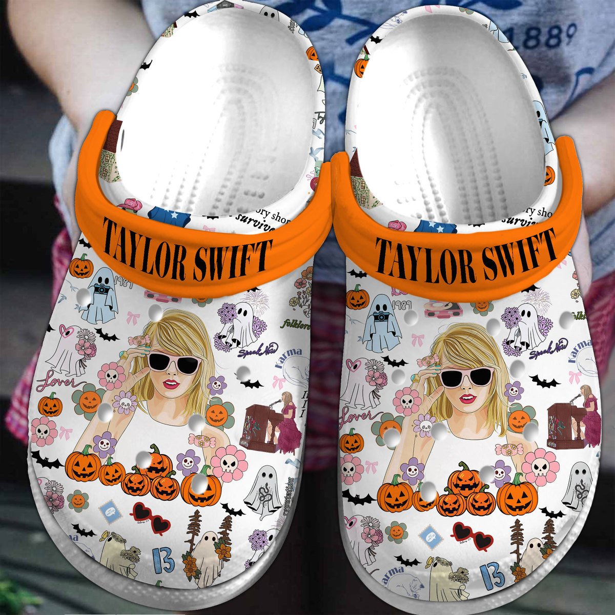 Taylor Swift Music Crocs Crocband Clogs Shoes Comfortable For Men Women and Kids
