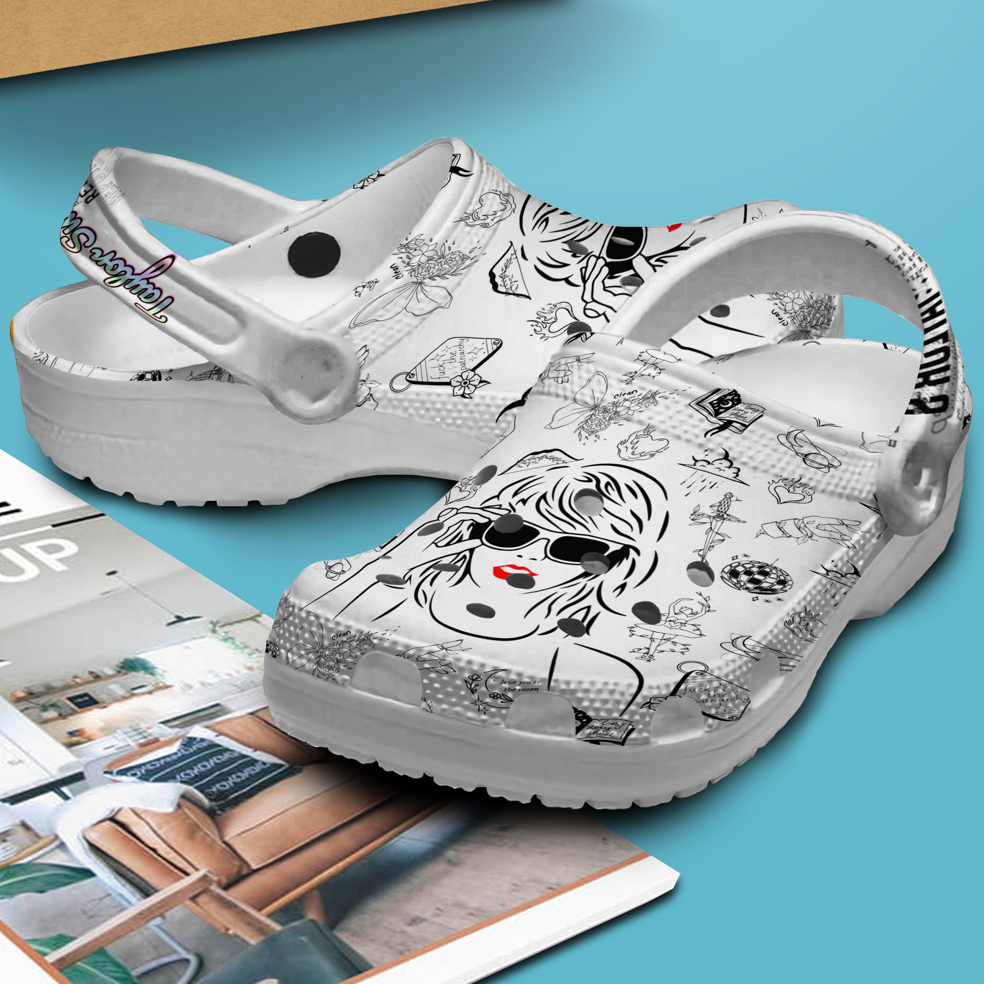 Taylor Swift Music Crocs Crocband Clogs Shoes Comfortable For Men Women and Kids