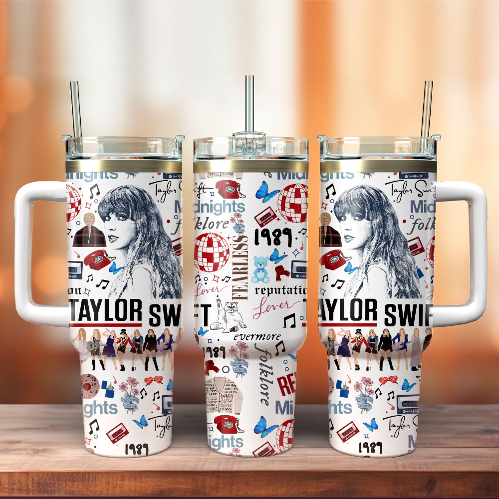 Taylor Swift Music Custom Stanley Cup 40 oz 30 oz Tumbler With HandleTVC2301257