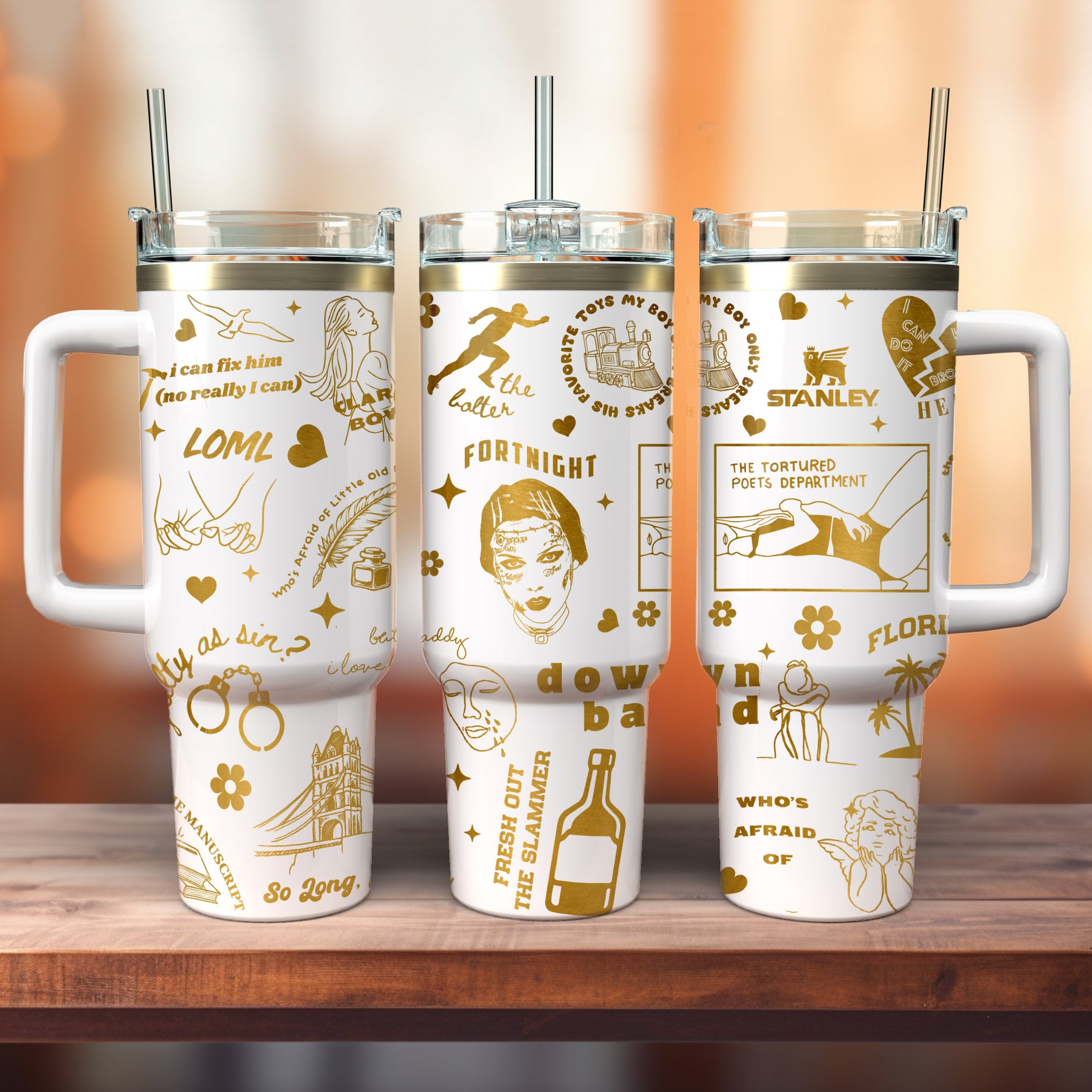 Taylor Swift Music Custom Stanley Cup 40 oz 30 oz Tumbler With HandleTVC2301278