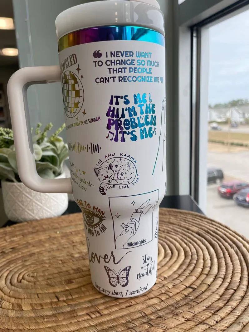 Taylor Swift Music Custom Stanley Cup 40 oz 30 oz Tumbler With HandleTVC2301279
