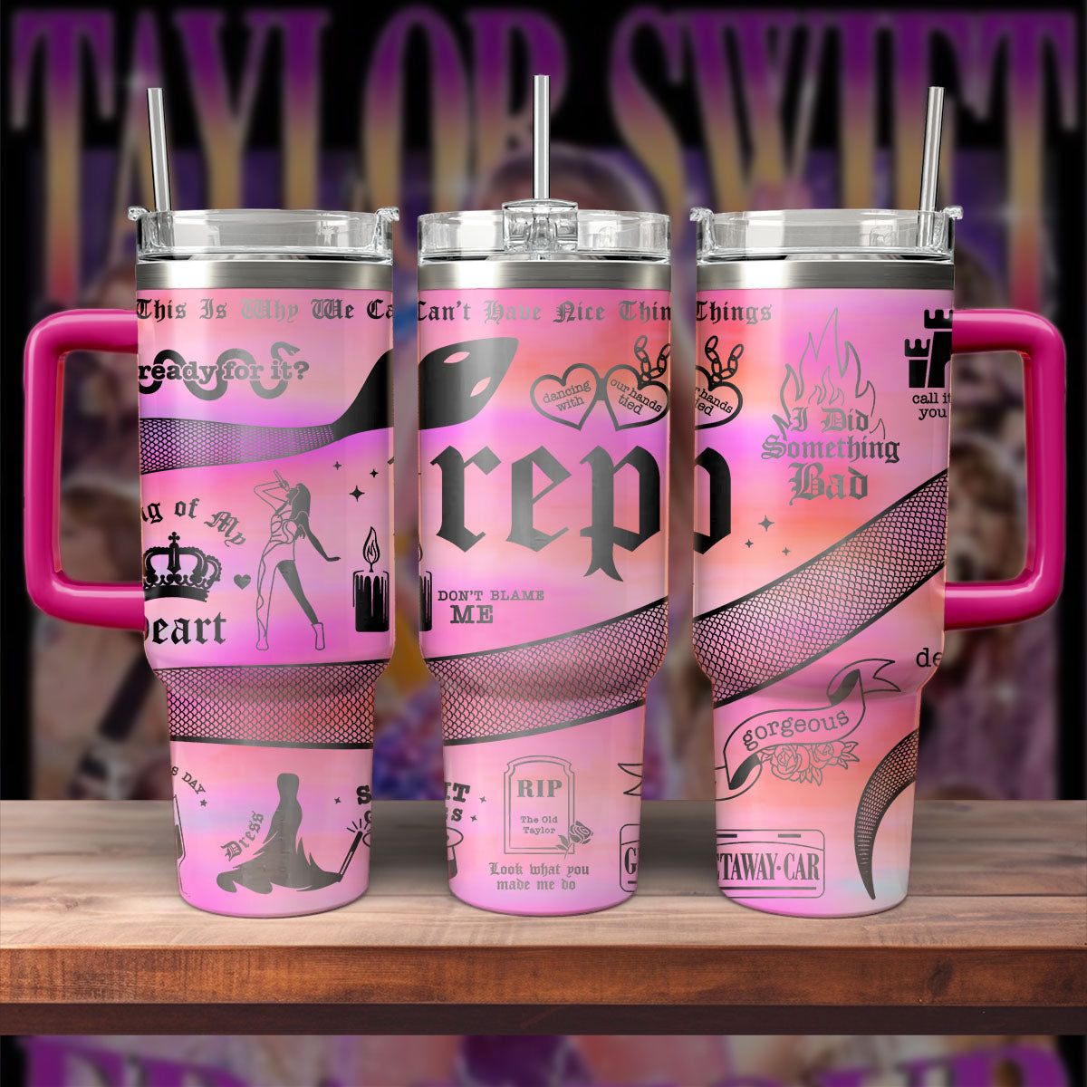Taylor Swift Music Custom Stanley Cup 40 oz 30 oz Tumbler With HandleTVC2301569