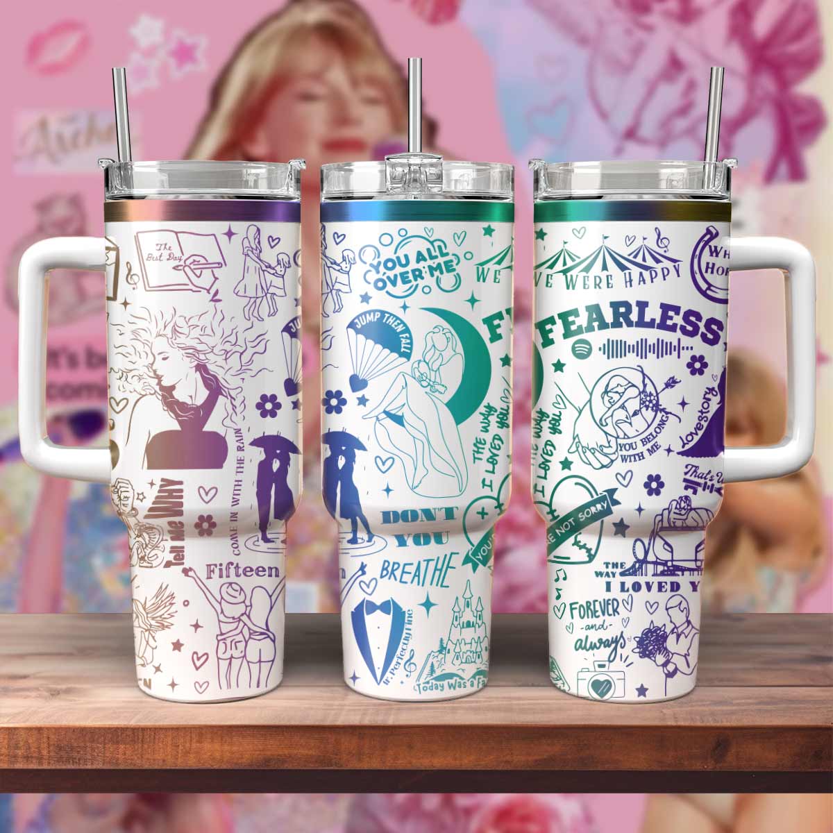 Taylor Swift Music Custom Stanley Cup 40 oz 30 oz Tumbler With HandleTVC2301569