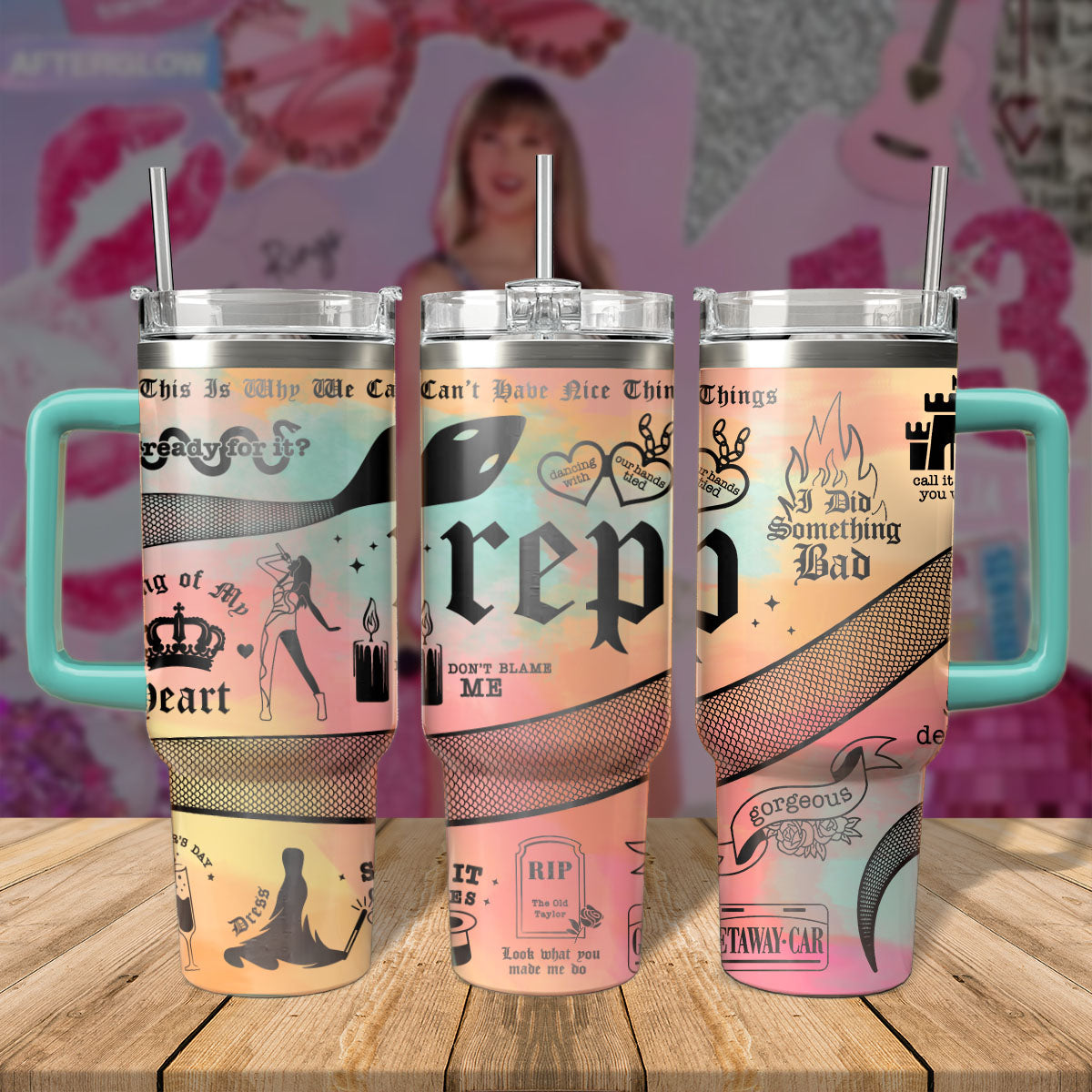 Taylor Swift Music Custom Stanley Cup 40 oz 30 oz Tumbler With HandleTVC2301569