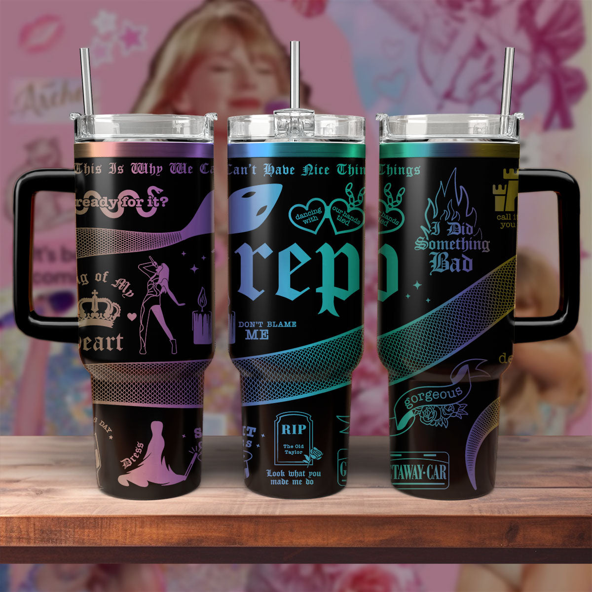 Taylor Swift Music Custom Stanley Cup 40 oz 30 oz Tumbler With HandleTVC2301569