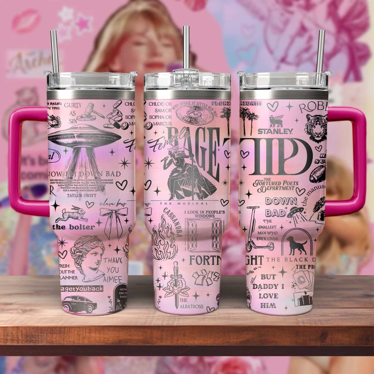 Taylor Swift Music Custom Stanley Cup 40 oz 30 oz Tumbler With HandleTVC2301570