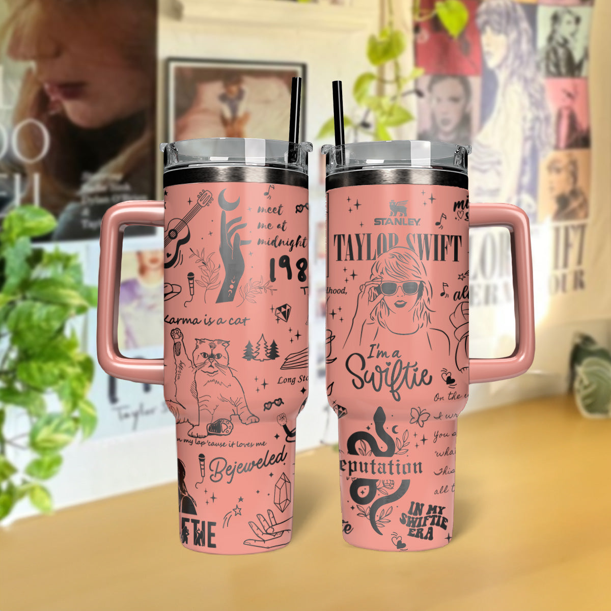 Taylor Swift Music Custom Stanley Cup 40 oz 30 oz Tumbler With HandleTVC2301570