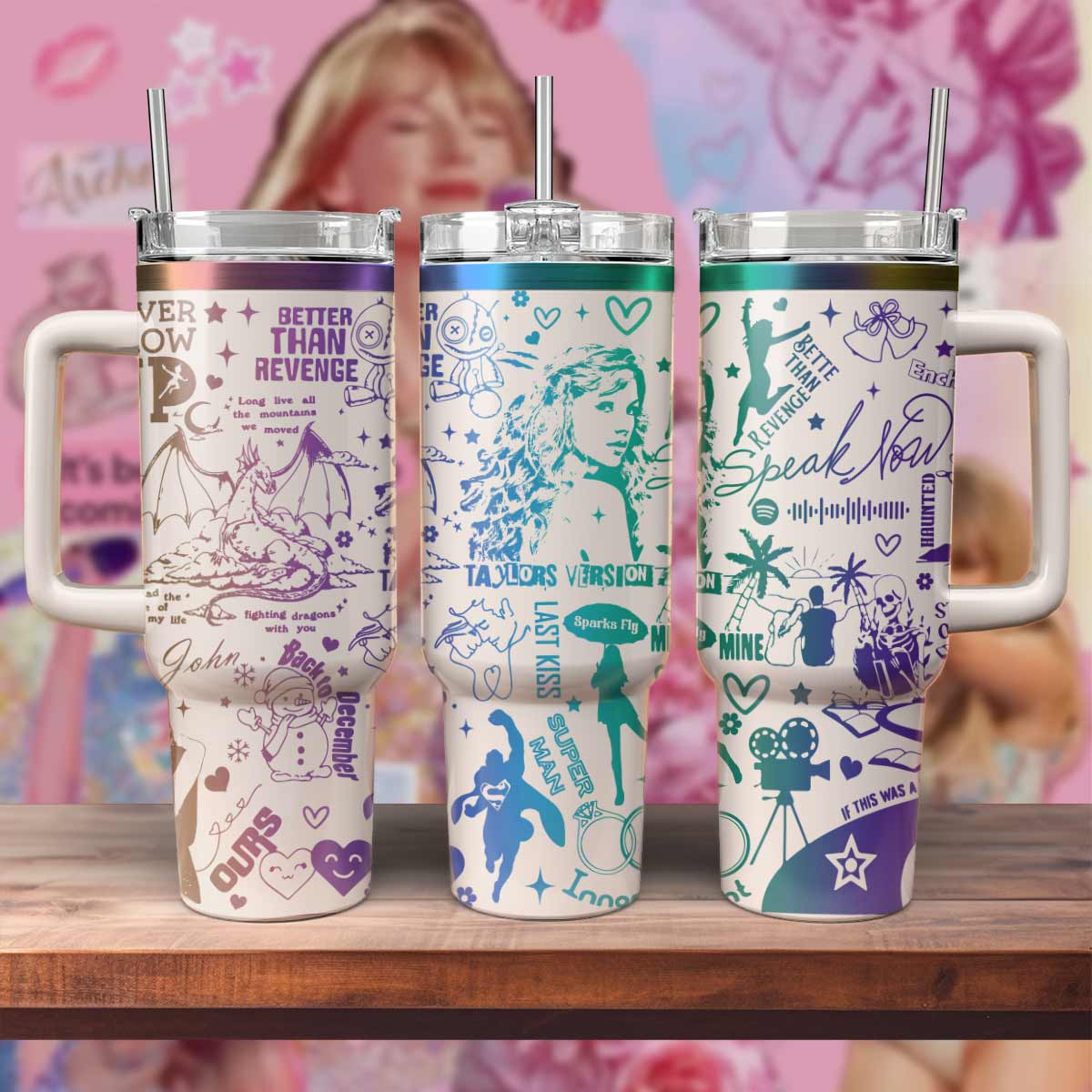 Taylor Swift Music Custom Stanley Cup 40 oz 30 oz Tumbler With HandleTVC2301571