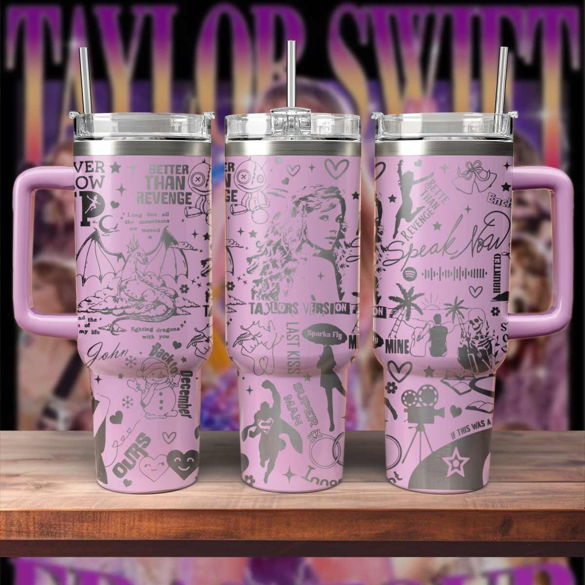 Taylor Swift Music Custom Stanley Cup 40 oz 30 oz Tumbler With HandleTVC2301571