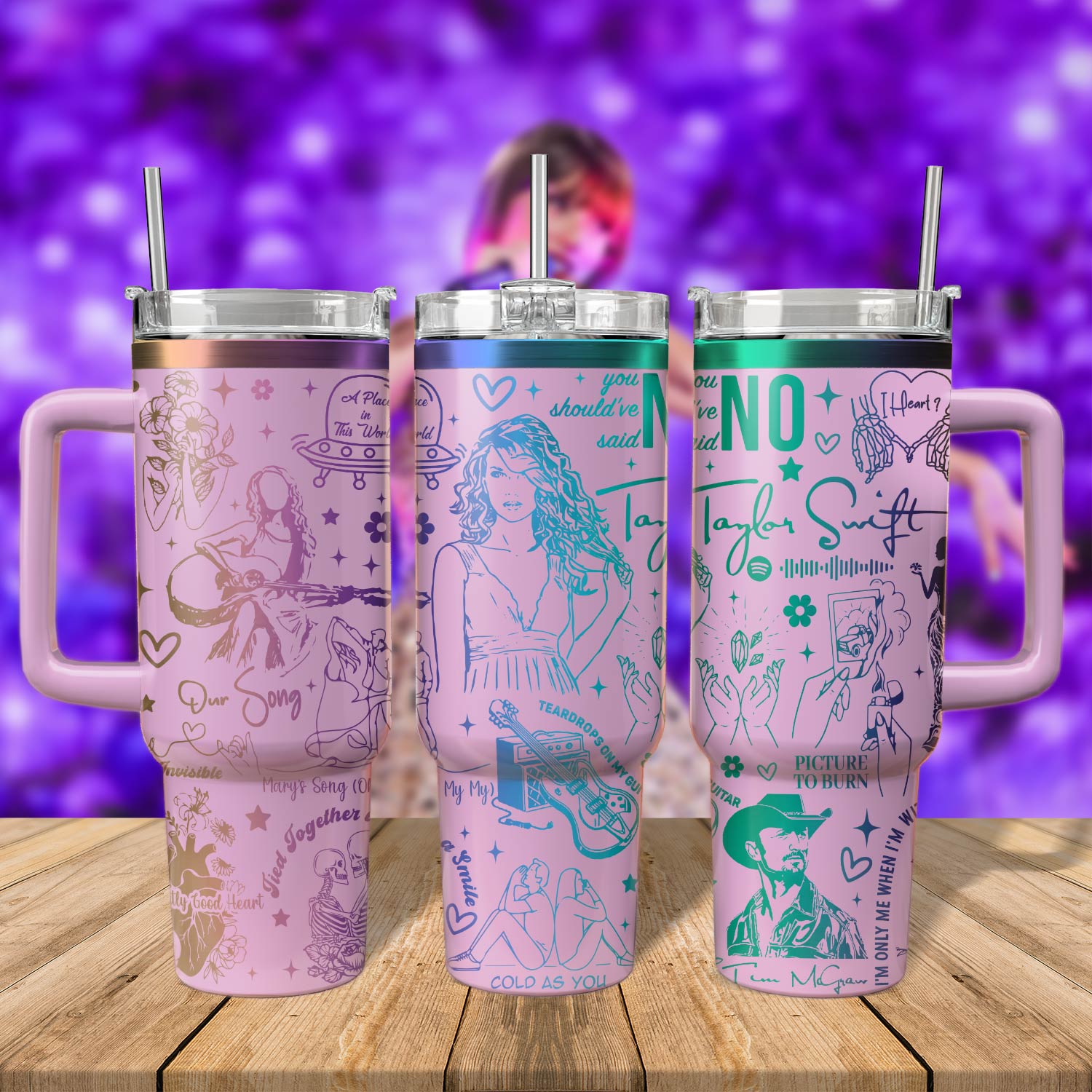 Taylor Swift Music Custom Stanley Cup 40 oz 30 oz Tumbler With HandleTVC2301571