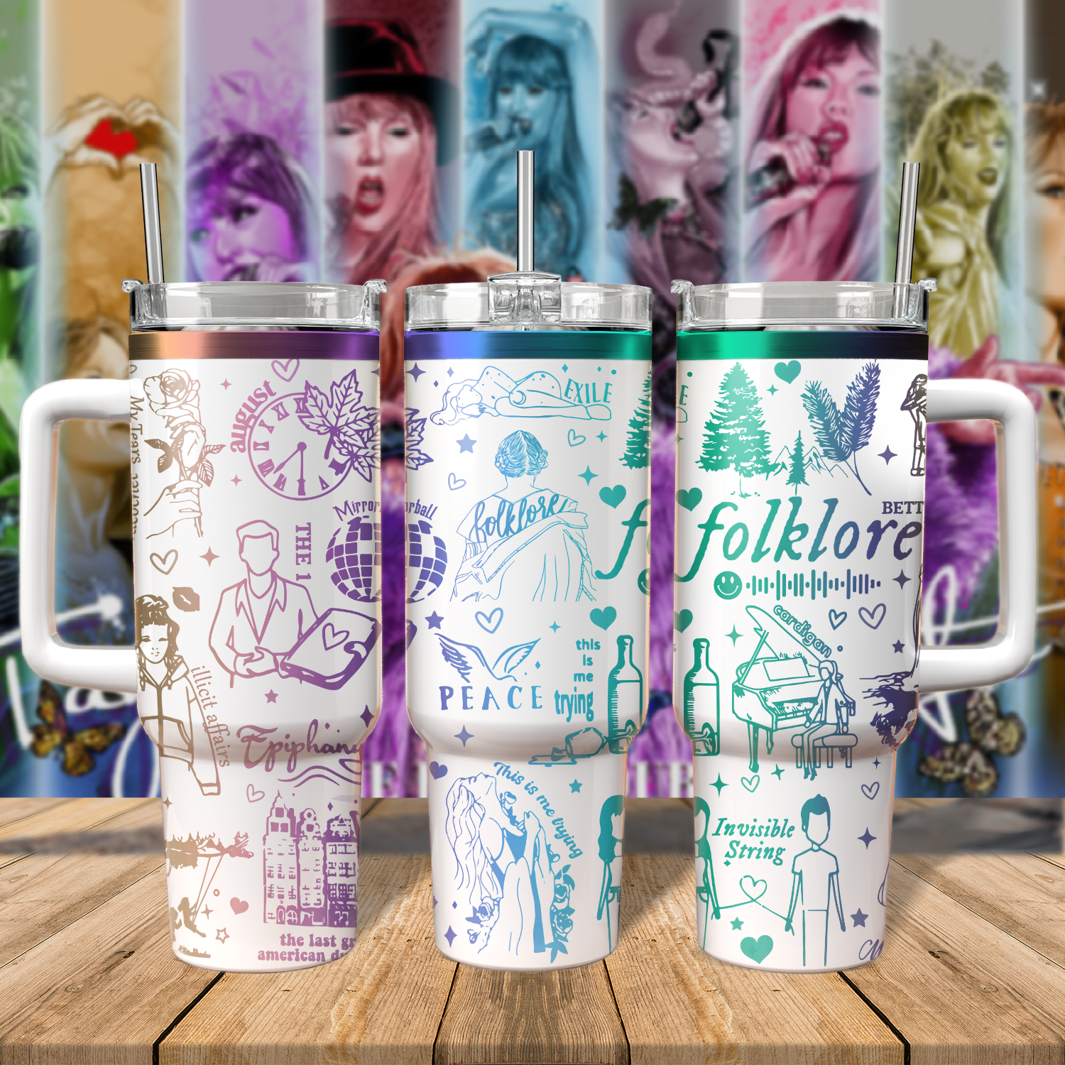 Taylor Swift Music Custom Stanley Cup 40 oz 30 oz Tumbler With HandleTVC2301571