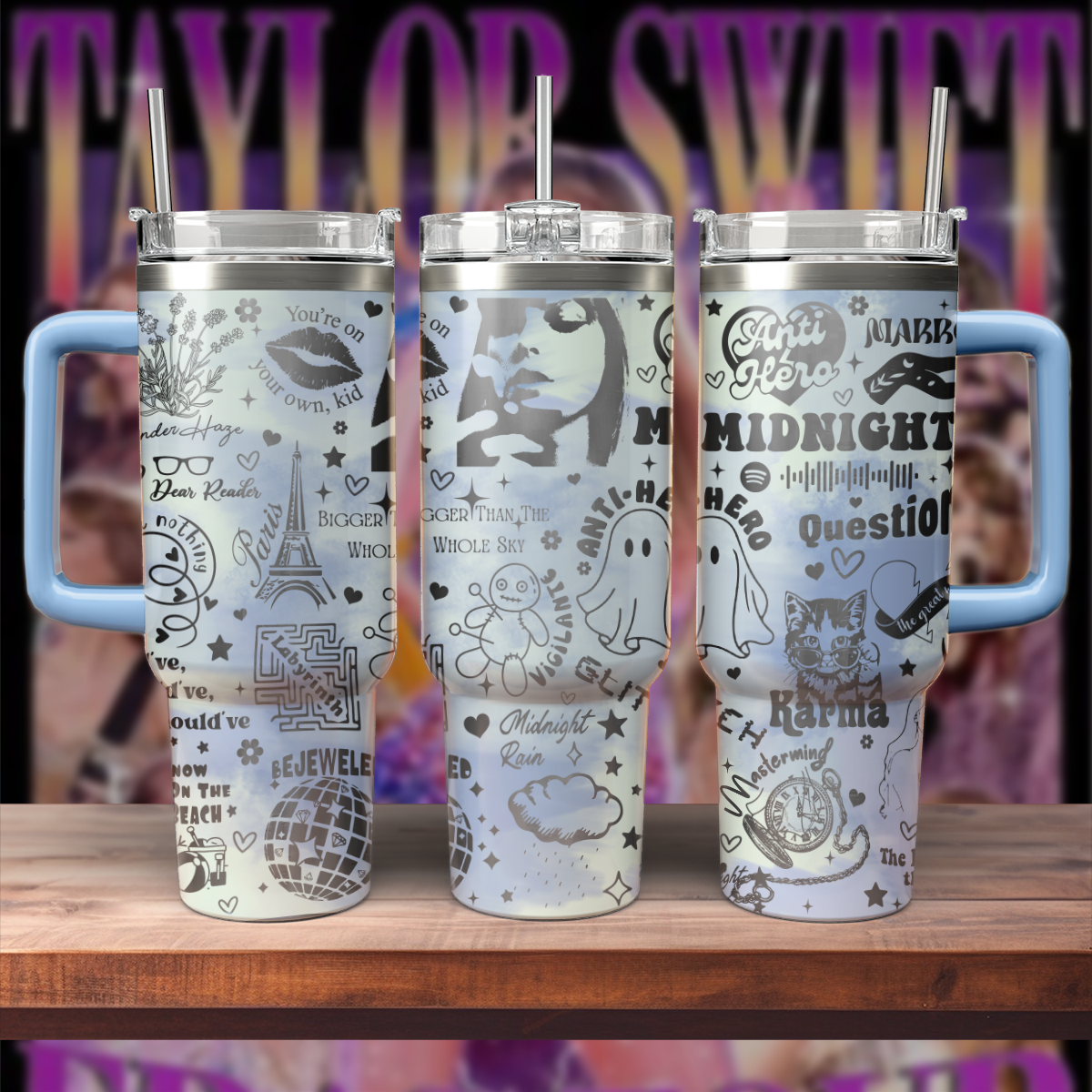 Taylor Swift Music Custom Stanley Cup 40 oz 30 oz Tumbler With HandleTVC2301572