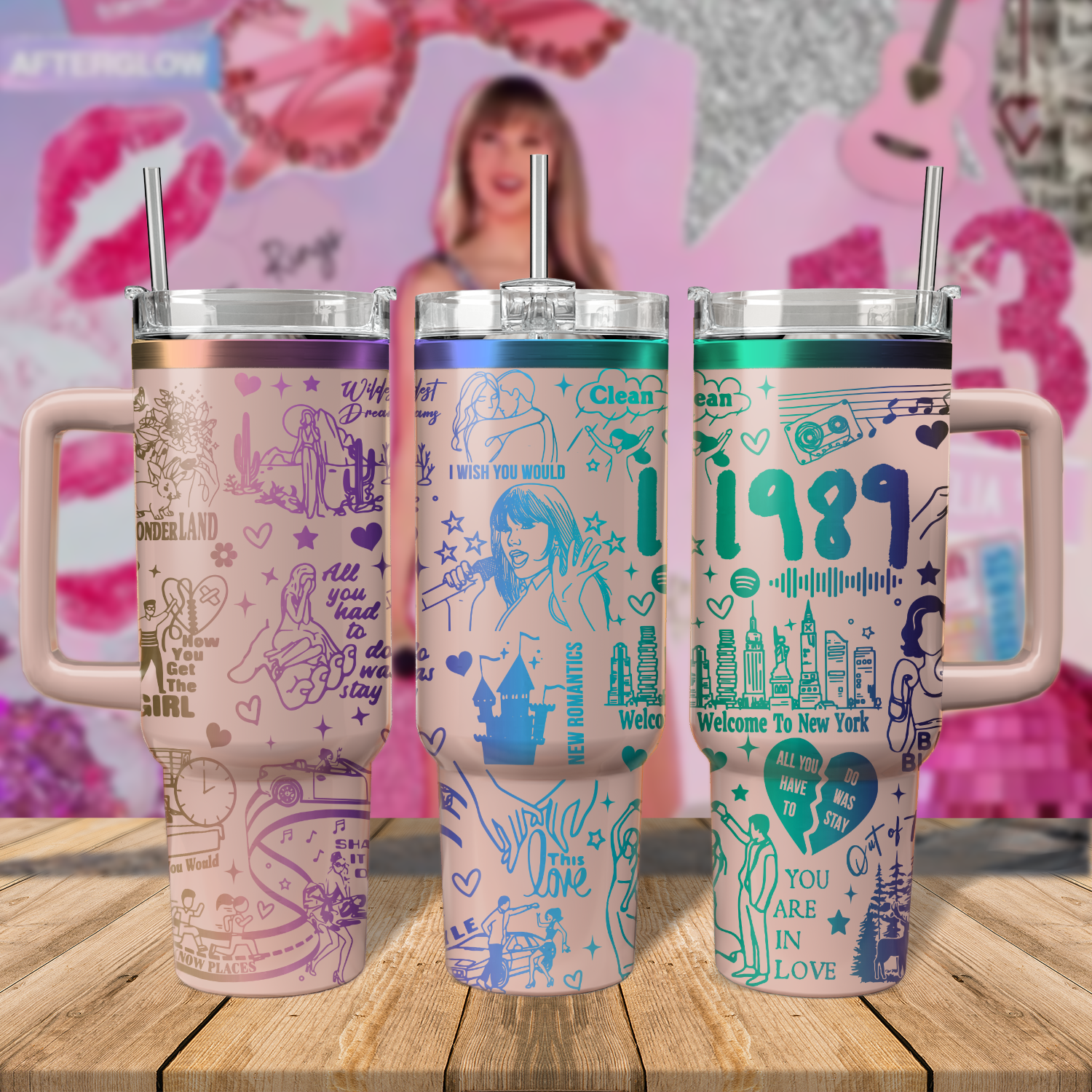 Taylor Swift Music Custom Stanley Cup 40 oz 30 oz Tumbler With HandleTVC2301572