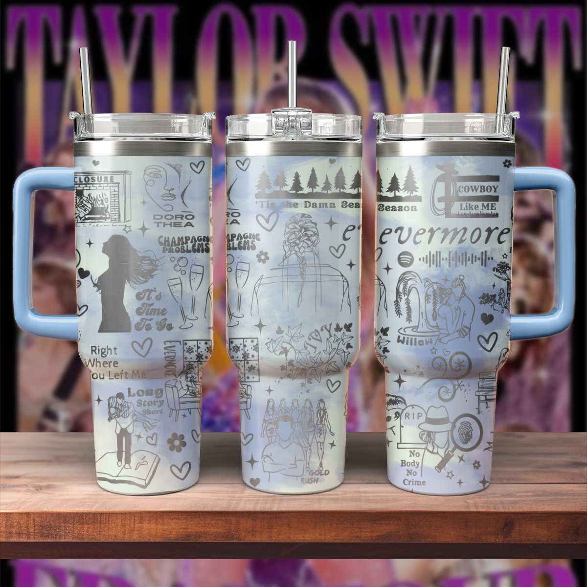 Taylor Swift Music Custom Stanley Cup 40 oz 30 oz Tumbler With HandleTVC2301572