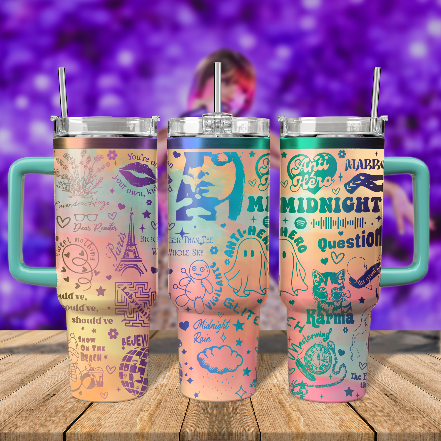 Taylor Swift Music Custom Stanley Cup 40 oz 30 oz Tumbler With HandleTVC2301572