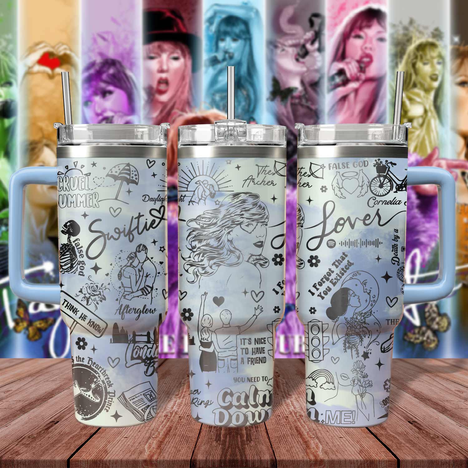 Taylor Swift Music Custom Stanley Cup 40 oz 30 oz Tumbler With HandleTVC2301572