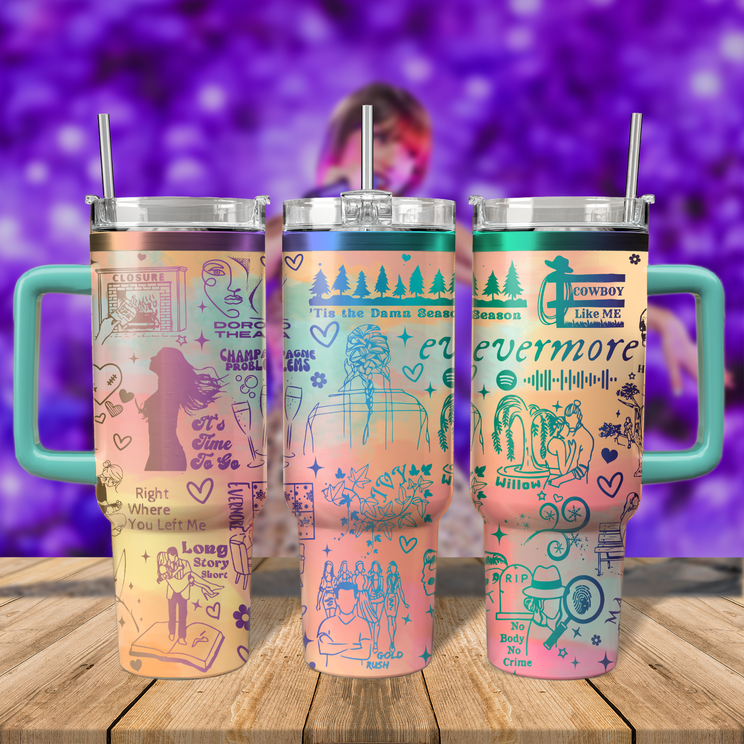 Taylor Swift Music Custom Stanley Cup 40 oz 30 oz Tumbler With HandleTVC2301572