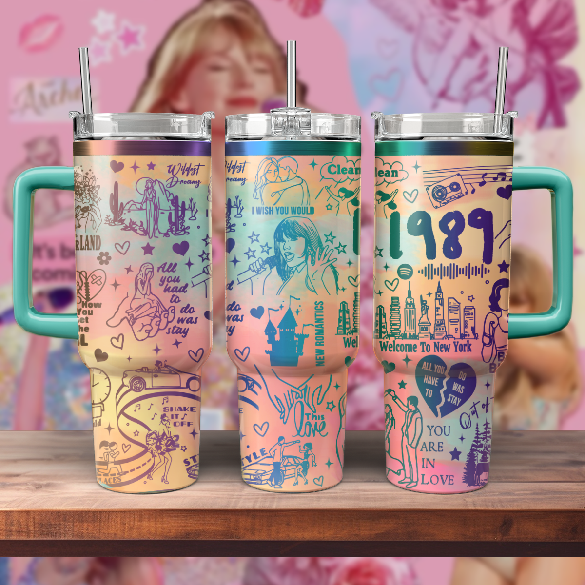 Taylor Swift Music Custom Stanley Cup 40 oz 30 oz Tumbler With HandleTVC2301572