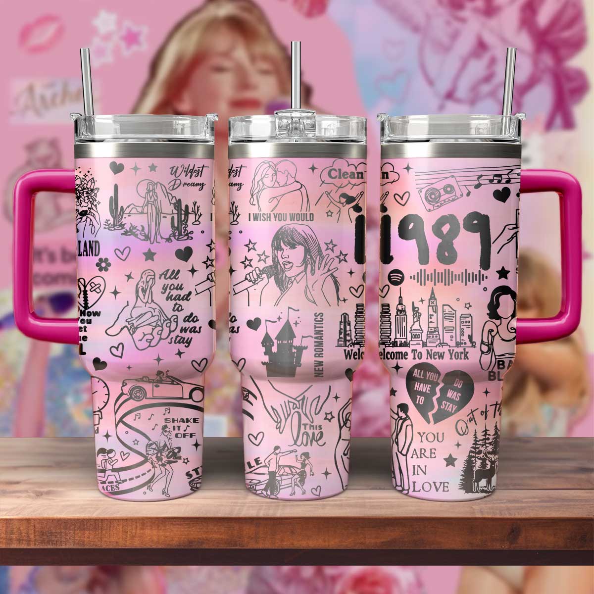 Taylor Swift Music Custom Stanley Cup 40 oz 30 oz Tumbler With HandleTVC2301572