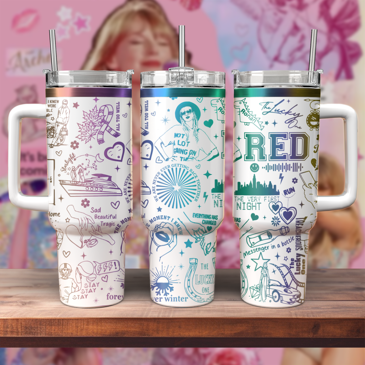 Taylor Swift Music Custom Stanley Cup 40 oz 30 oz Tumbler With HandleTVC2301572