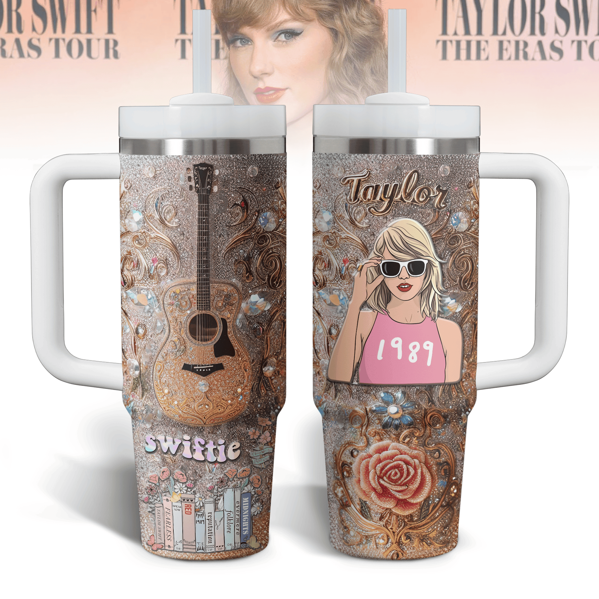 Taylor Swift Music Custom Stanley Cup 40 oz 30 oz Tumbler With HandleTVC2301797