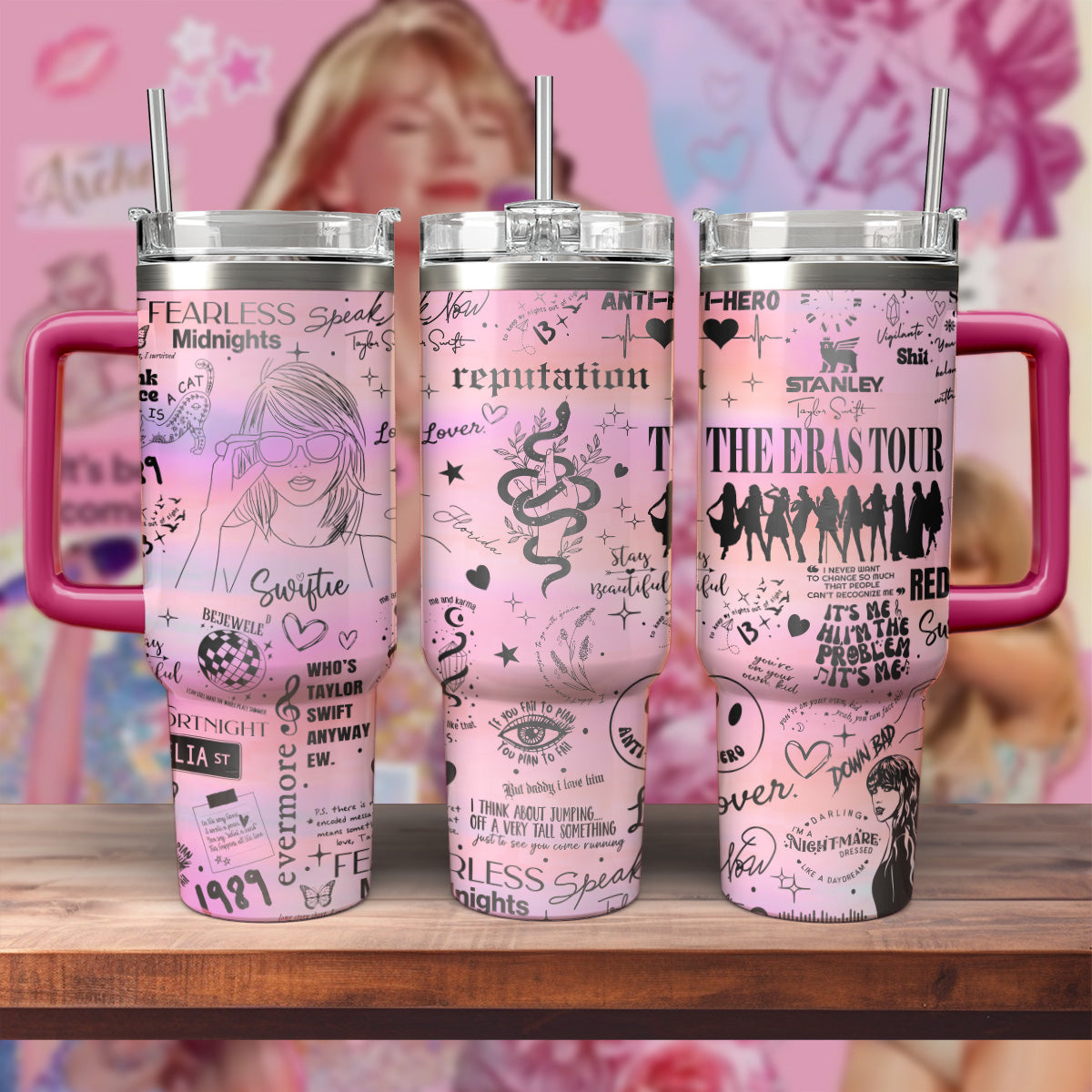 Taylor Swift Music Custom Stanley Cup 40 oz 30 oz Tumbler With HandleTVC2301805