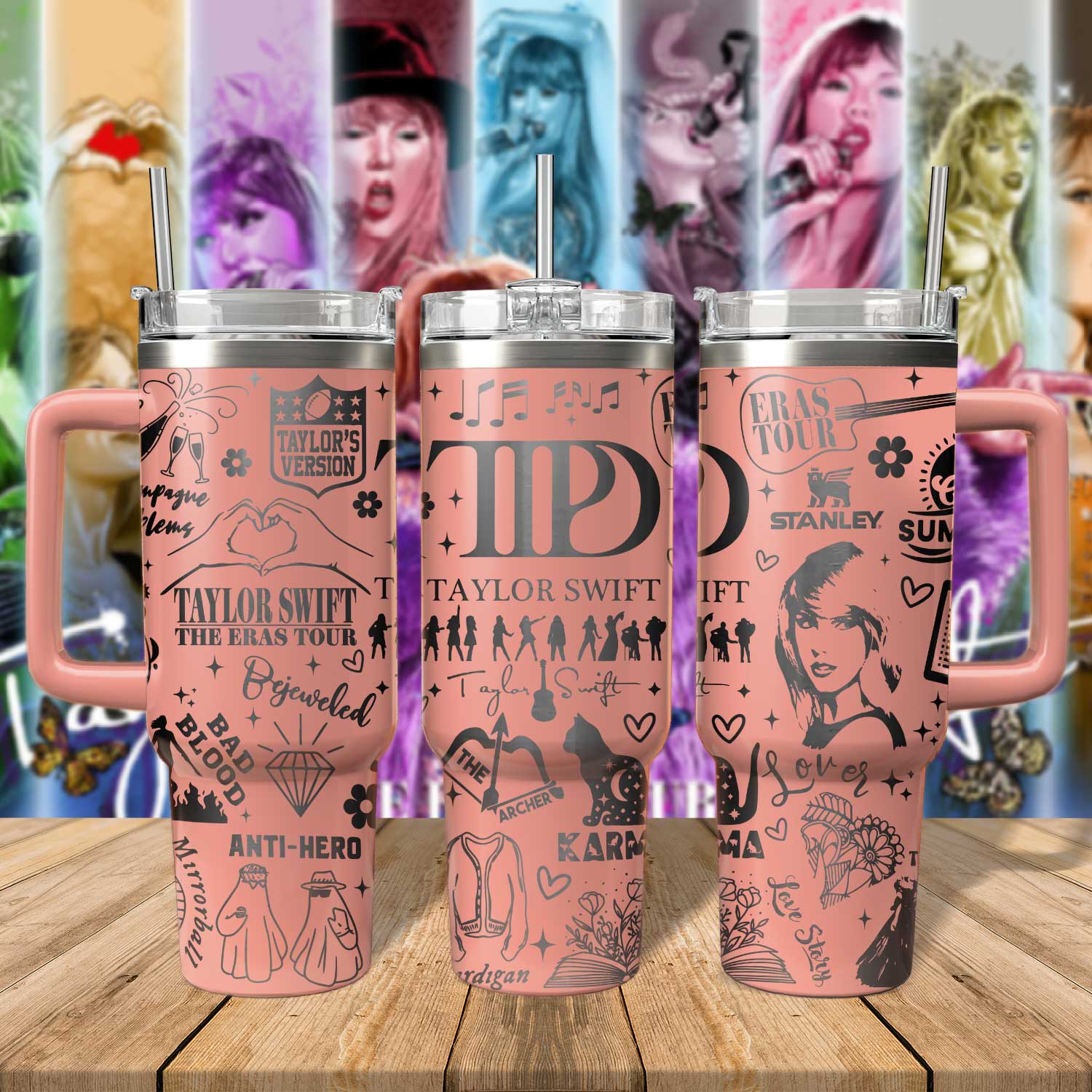 Taylor Swift Music Custom Stanley Cup 40 oz 30 oz Tumbler With HandleTVC2301805