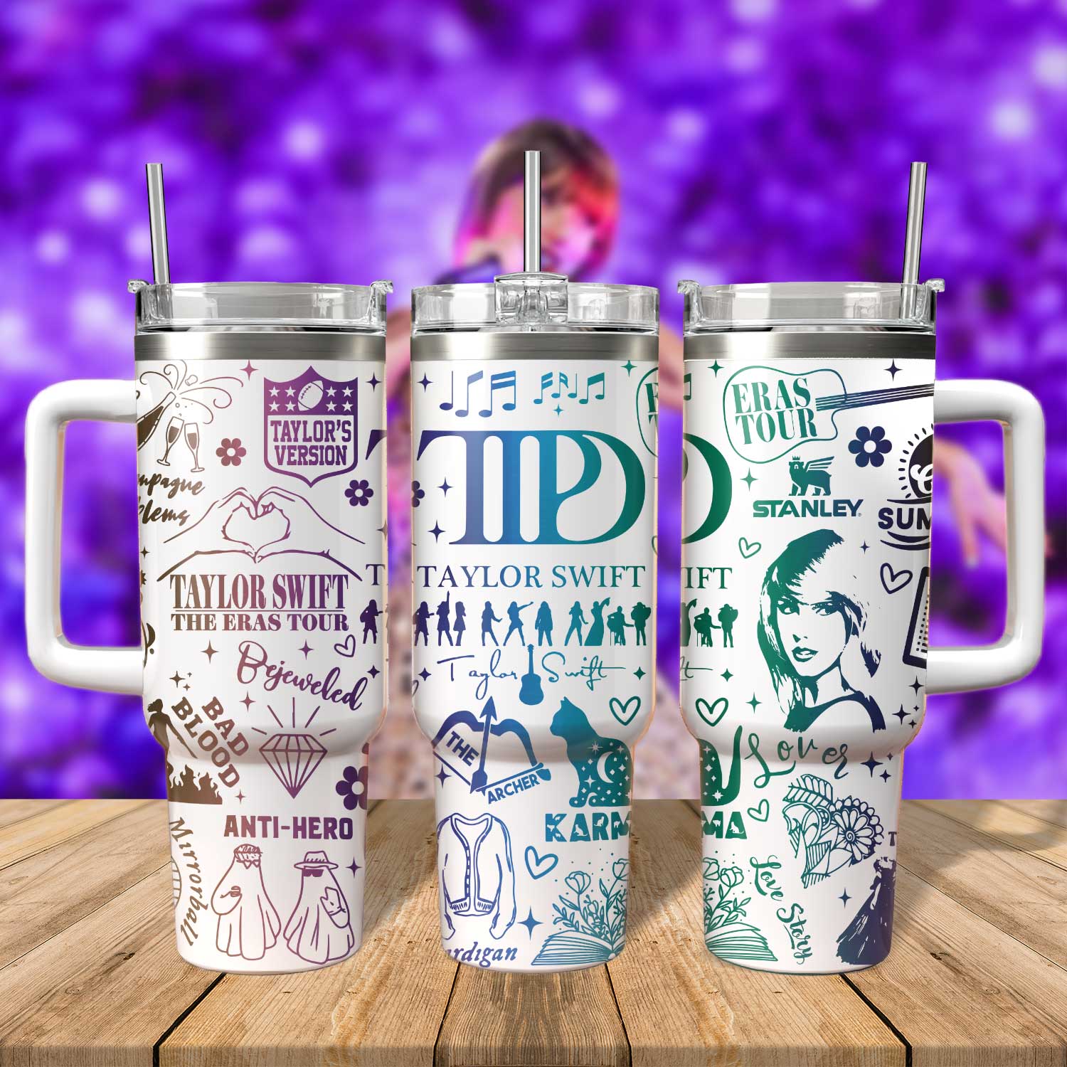 Taylor Swift Music Custom Stanley Cup 40 oz 30 oz Tumbler With HandleTVC2301805