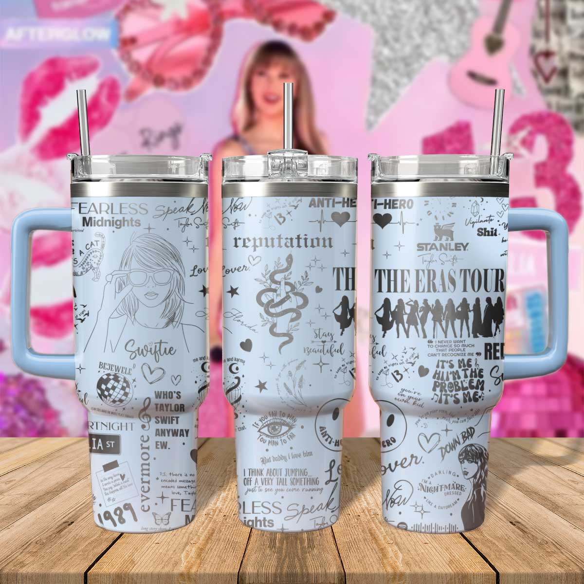 Taylor Swift Music Custom Stanley Cup 40 oz 30 oz Tumbler With HandleTVC2301805