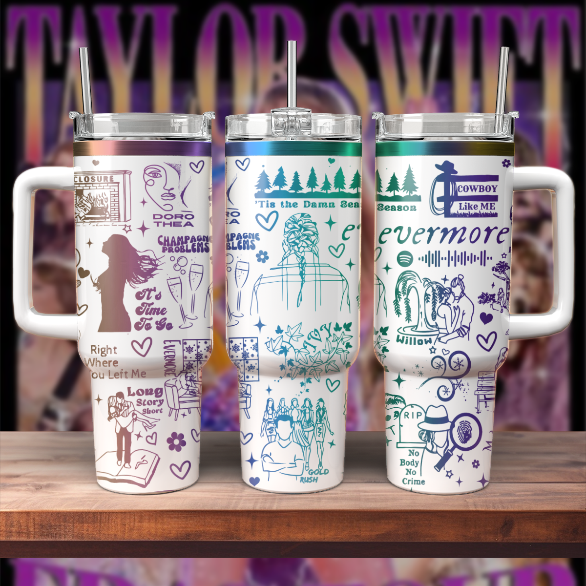 Taylor Swift Music Custom Stanley Cup 40 oz 30 oz Tumbler With HandleTVC2301806